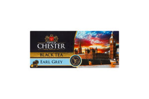 Чай чорний цейлонський байховий дрібний з ароматом бергамоту Earl Grey Prince of Chester к/у 25х2г
