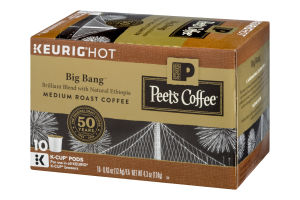 Peet's Coffee K-Cup Pods Medium Roast Coffee Big Bang - 10 CT