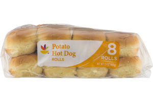 Ahold Potato Hot Dog Rolls - 8 CT