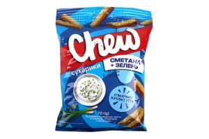 Сухарики Chew! Пшен-житні Cметана/Зелень 110г