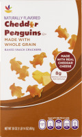 Ahold Cheddar Penguins Whole Grain Baked Snack Crackers