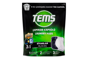 Капсули д/пран. TEMS 15шт д/чорної білизни И723(Туреччина)