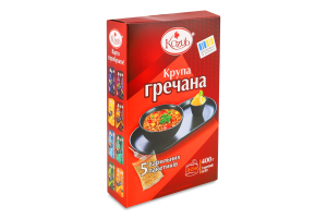 Крупа гречана 5*80г коробка Kozub