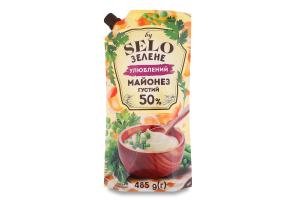 Майонез 50% густий Улюблений Selo Зелене д/п 485г