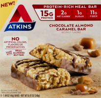 Atkins Protein-Rich Meal Bar Chocolate Almond Caramel Bar - 5 CT