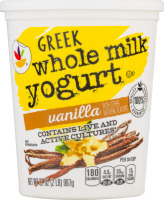 Ahold Greek Whole Milk Yogurt Vanilla