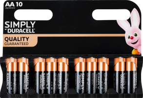 Элемент питания щелочной AA LR6 MN1500 Simply Duracell 10шт