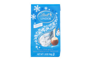 Lindt Lindor Milk Chocolate Truffles Milk and White