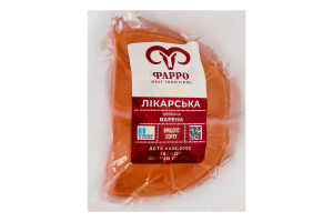 Ковбаса варена Лікарська Фарро в/с кг