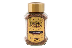 Кава натуральна розчинна сублімована Aroma Gold с/б 95г