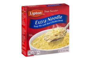 Lipton Soup Secrets Soup Mix With Real Chicken Broth Extra Noodle - 2 CT