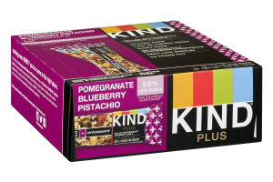 KIND Plus Pomegranate Blueberry Pistachio + Antioxidants Bars - 12 CT