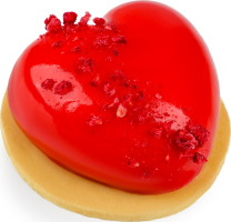 Тістечко Полуничне з малиновим желе 100г