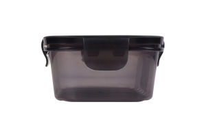 Контейнер д/зберігання Qlux прямокутний чорний 1л