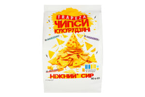 Чипси кукурудзяні Ніжний сир Trapeza м/у 90г