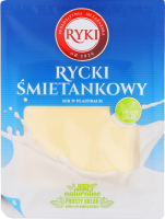 Сир Rycki Smietankowy 50% нарізка 300г газ/уп Ryki