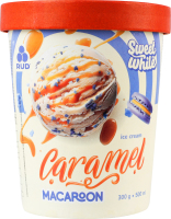 Морозиво з комбінованим складом сировини Карамель-макарон Rud ст 300г