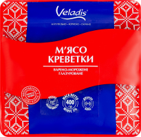 М'ясо креветки глазуроване Veladis в/м лоток 400г