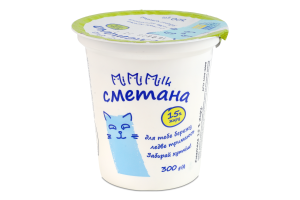 Сметана 15% Mimimilk ст 300г