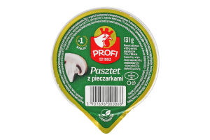 Паштет з курячим м'ясом та грибами Profi ст 131г