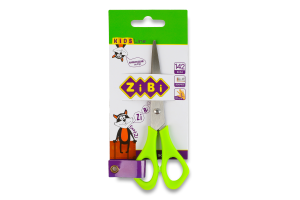 Ножиці для шульги салатовий 142мм №ZB.5002-15 Kids line ZiBi 1шт