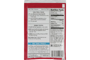 McCormick Slow Cookers Hearty Beef Stew Seasoning Mix