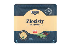 Сыр 50% с плесенью Золотистый Lazur лоток 0.1кг