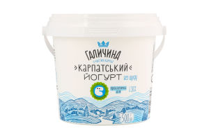Йогурт 3% без цукру Карпатський Галичина відро 500г