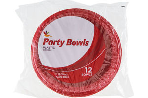 Ahold Bowls Party Plastic - 12 OZ
