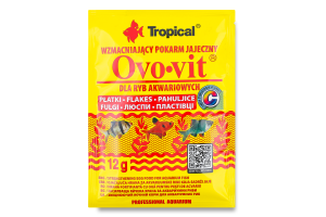 Корм д/риб Ово-віт з яєчним жовтком пластівці 12г Тропікал