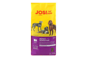 Корм сухой полнорационный для взрослых собак Sensitive JosiDog м/у 2.7кг