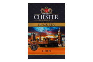 Чай чорний цейлонський байховий листовий FBOP Gold Prince of Chester в/с к/у 80г
