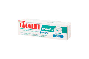 Паста зубная с дополнительным содержанием активных веществ Sensitive Plus Lacalut 75мл
