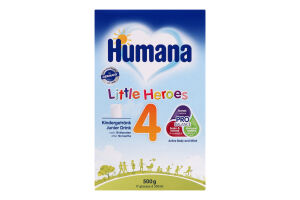 Смесь молочная для детей от 18мес сухая №4 Little heroes Humana к/у 500г