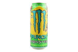 Напій енергетичний безалкогольний сильногазований Rio Punch Monster Energy з/б 500мл