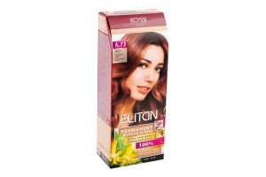 Крем-краска для волос стойкая №6.73 Elitan 1шт