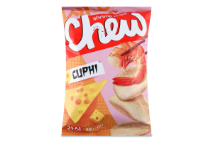 Чипси креветкові зі смаком сиру Chew м/у 40г