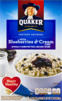 Quaker Instant Oatmeal Blueberries & Cream Packets - 10 CT