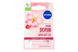 Скраб-бальзам для губ с маслом шиповника Nivea 4.8г