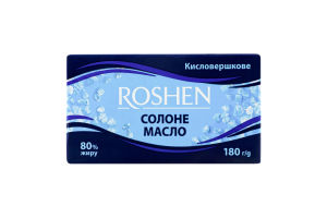 Масло кисловершкове 80% солоне Roshen м/у 180г