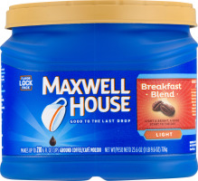 Maxwell House Ground Coffee Breakfast Blend Light