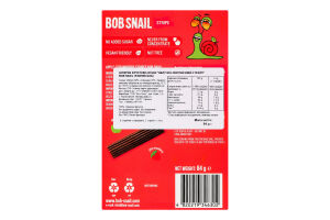 Конфеты фруктово-ягодные Яблочно-клубничный страйп Bob Snail к/у 6х14г