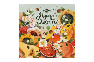 Набір цукерок глазурованих кондитерською глазур'ю Цукерки від Зайчика Пригощайся к/у 500г