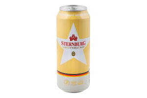 Пиво 0.5л 4.8% German wheat Sternburg ж/б