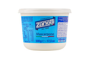 Сир 80% м'який кремоподібній Mascarpone Italiano Zanetti ст 500г