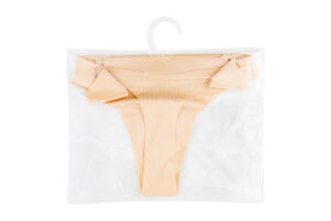 Труси-стрінги жіночі бежеві 80%ПА 20%еластан р.M/L/XL CH0610 Коттон Хілл