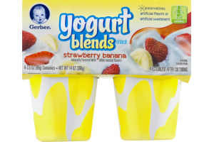 Gerber Yogurt Blends Snack Strawberry Banana / Toddler - 4 PK