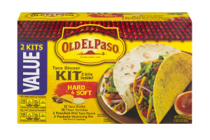 Old El Paso Taco Dinner Kit Hard & Soft - 2 CT