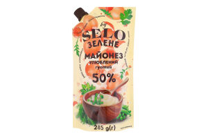 Майонез 50% густой Любимый Selo Зелене д/п 285г