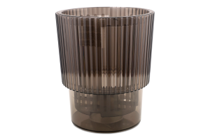 Горщик д/орхідей Стелла коричневий прозорий з дренажем 13*15см Алеана